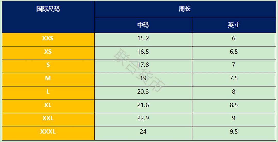 OMG！最全中英尺碼對照表來啦